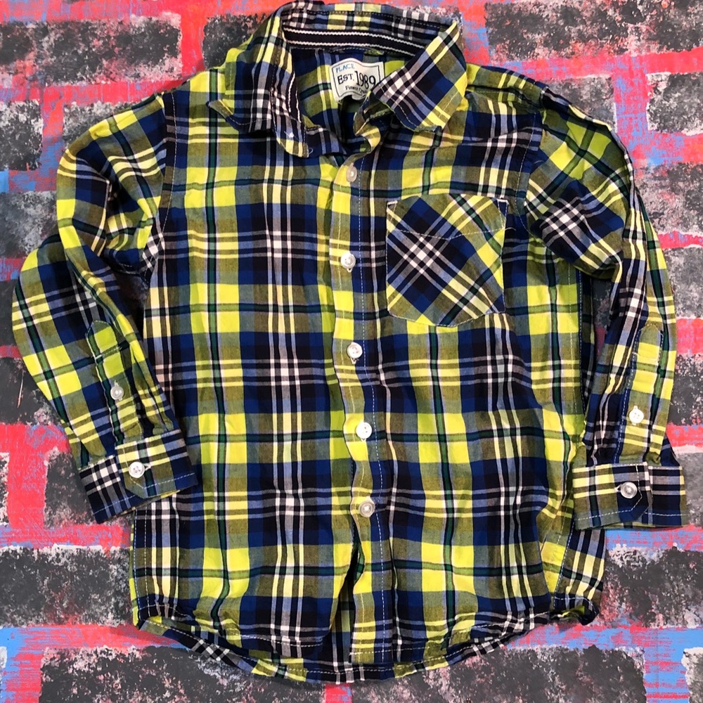 Boys Casual Button Down Long Sleeve 3T